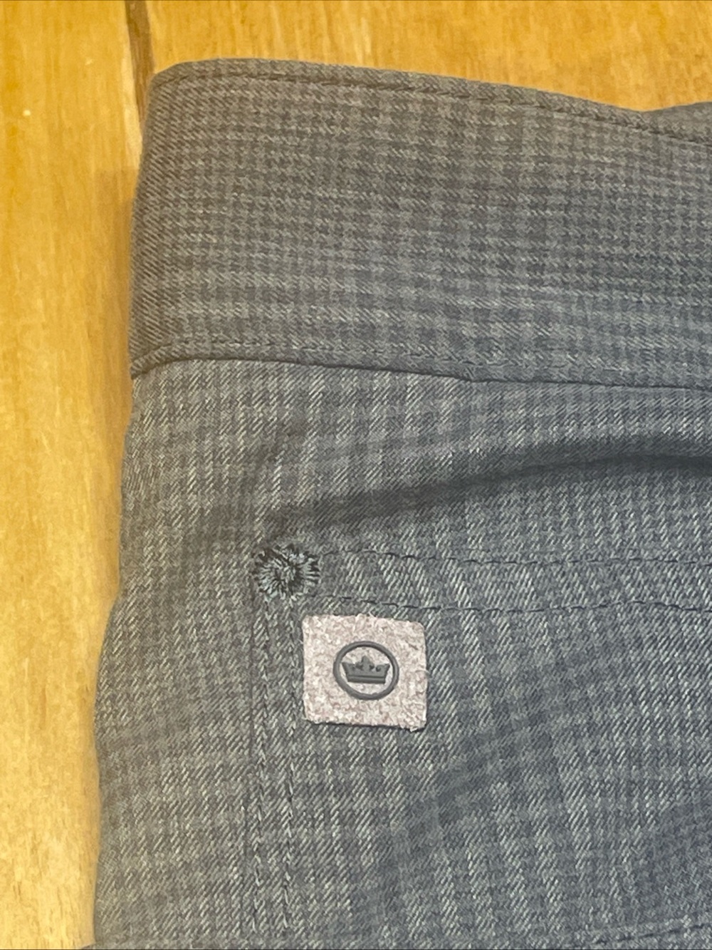 Peter Millar Grey Glen Plaid Crown Sport Performance Golf Pants Size 36x34